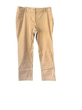 NWOT Talbots Signature Tan Relaxed Straight Leg Chino Pants SZ 12